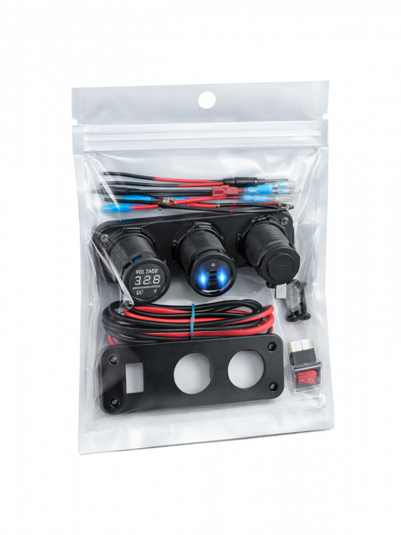 TDS TS-CAU52 Красный Разветвитель авто (Врезной)